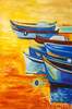 картина масло холст Копия картины Ивайло Николова "Рыбацкие лодки N2", худ. Б. Дюпре, Дюпре Брайн, LegacyArt