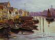 картина масло холст Копия картины Луиса Астона Найта "Старая гавань", художник А. Ромм, Репродукции картин