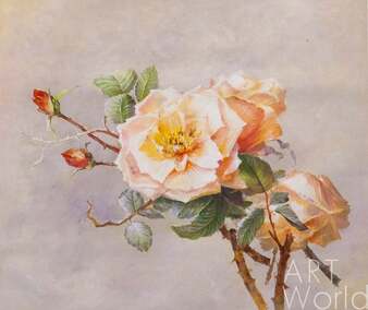 Копия картины Пауля де Лонгпре "Розы", худ. С. Камский Артворлд.ру
