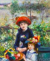 Копия картины Пьера Огюста Ренуара "Две сестры (На террасе)", художник С. Камский Артворлд.ру