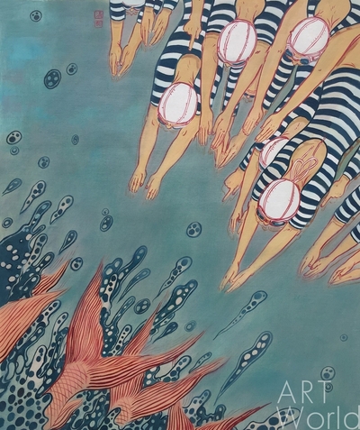 картина масло холст Копия работы Юко Шимидзу, автор копии Савелий Камский, Камский Савелий, LegacyArt Артворлд.ру