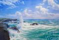 картина масло холст Картина маслом «Цвет морской волны», Лагно Дарья, LegacyArt