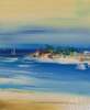 картина масло холст Морской пейзаж маслом "Южный берег N3", Картины в интерьер, LegacyArt