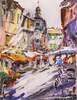 картина масло холст Городской пейзаж маслом "Гуляя по городу шумному... Зарисовки путешественника", Родригес Хосе, LegacyArt