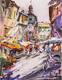 картина масло холст Городской пейзаж маслом "Гуляя по городу шумному... Зарисовки путешественника", Родригес Хосе, LegacyArt