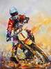 картина масло холст Картина маслом "И снова гонки N7" (Серия "Мотоциклы"), Родригес Хосе, LegacyArt