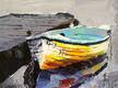 картина масло холст Морской пейзаж маслом "Лодочка у пристани", Родригес Хосе, LegacyArt