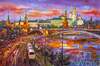 картина масло холст Картина маслом  "Москва в движении", Родригес Хосе, LegacyArt