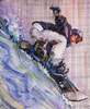 картина масло холст Картина маслом "Сноубордист. Спуск с Эвереста", Родригес Хосе, LegacyArt
