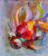 картина масло холст Картина маслом "Золотая рыбка на удачу", Родригес Хосе, LegacyArt