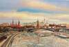 картина масло холст Картина маслом "И тают льды на Москве-реке", Ромм Александр, LegacyArt