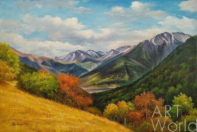 картина масло холст Картина маслом "Осень в горах N2", Ромм Александр, LegacyArt