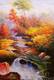 картина масло холст Пейзаж маслом "Лесной ручей", Картины в интерьер, LegacyArt