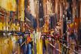 картина масло холст Картина маслом "Огни ночного города N4", Виверс Кристина, LegacyArt