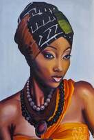 Портрет маслом "В поисках красоты. Мой взгляд. Африканские мотивы" N10 Артворлд.ру