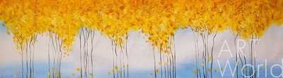 картина масло холст Картина маслом "Золотые деревья. Осенний флёр", Влодарчик Анджей, LegacyArt Артворлд.ру