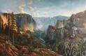картина масло холст Вольная копия картины Томаса Хилла "Долина Йосемити" (Yosemite Valley) 1886 г., художник А. Ромм, Репродукции картин
